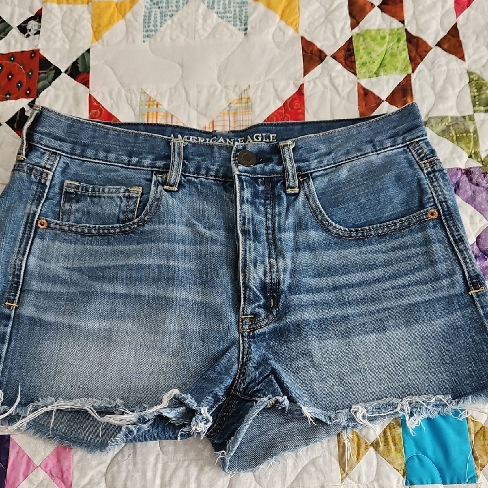 3/$18 American Eagle Outfitters Distressed Blue Jean Shorts